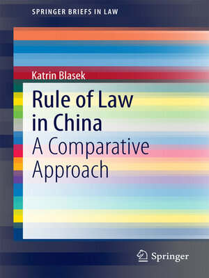 cover image of Rule of Law in China